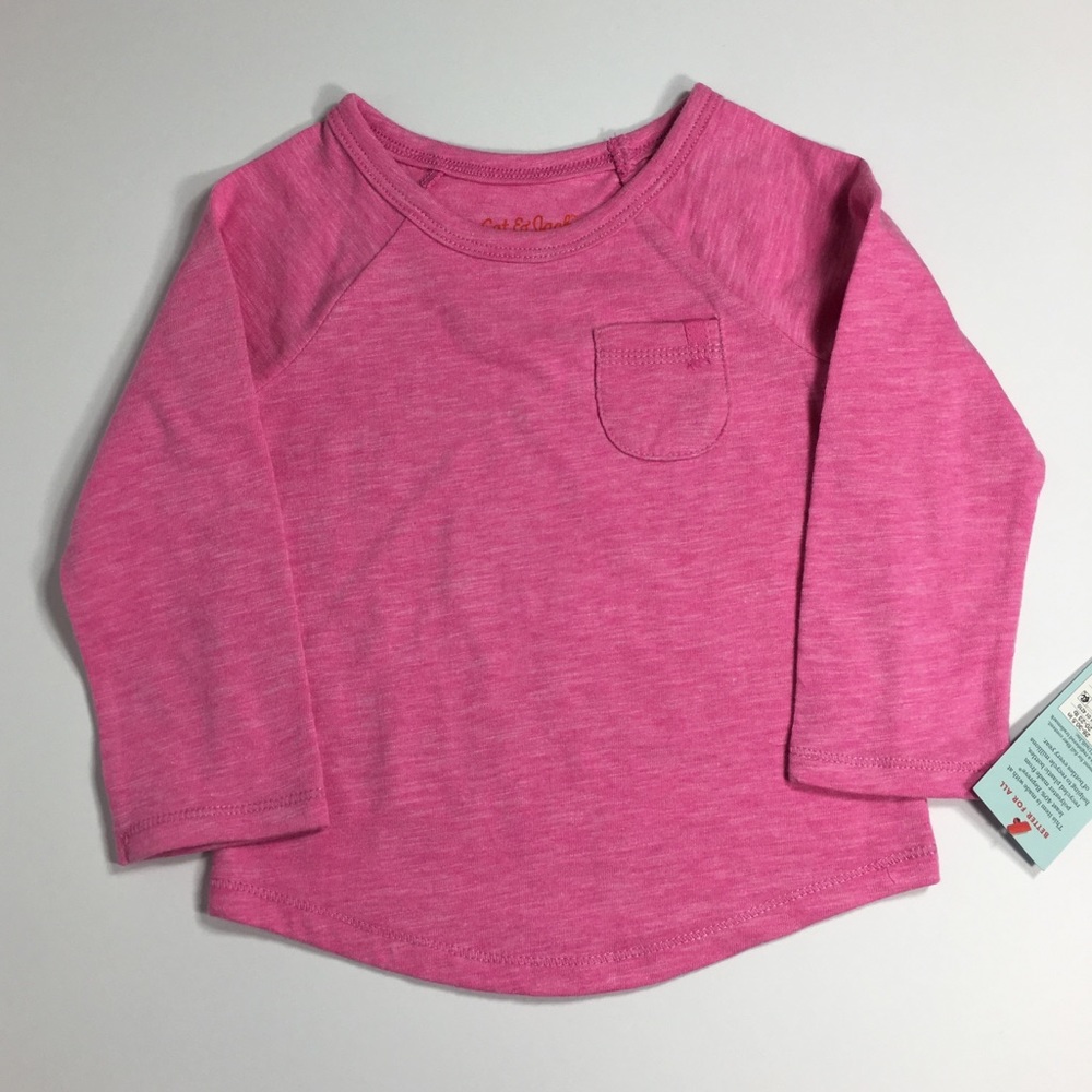 Baby Pink Long Sleeve T- Shirt